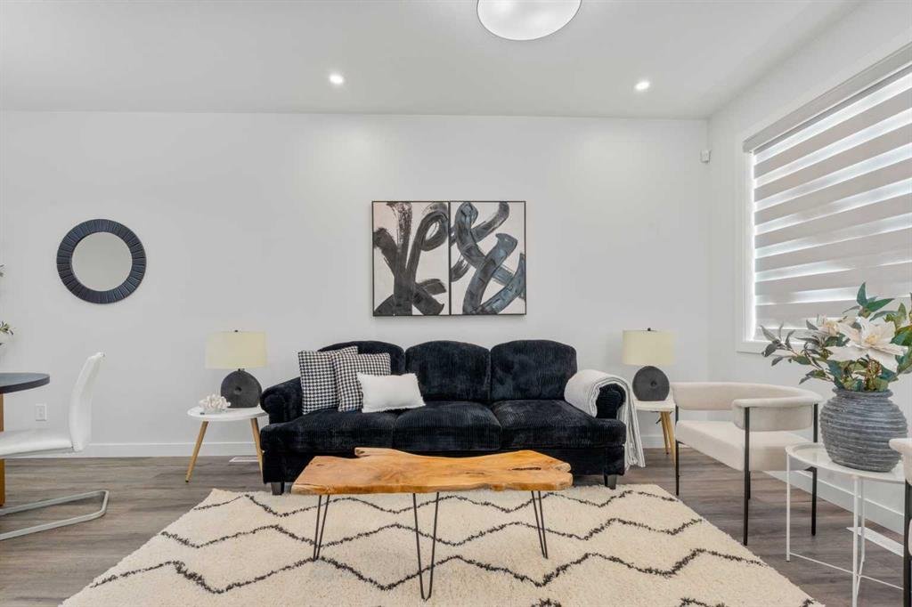 Modern living room staging Calgary